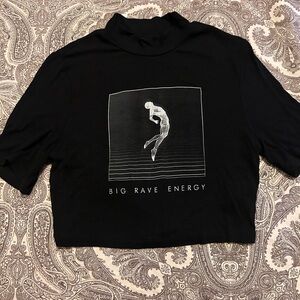 Big Rave Energy Crop Top. Size Small.